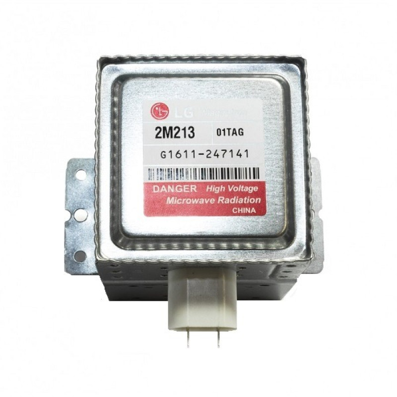 Магнетрон LG 700W 4-6 пласт 6 отверстий 2M213-01 разьём перпендикулярно